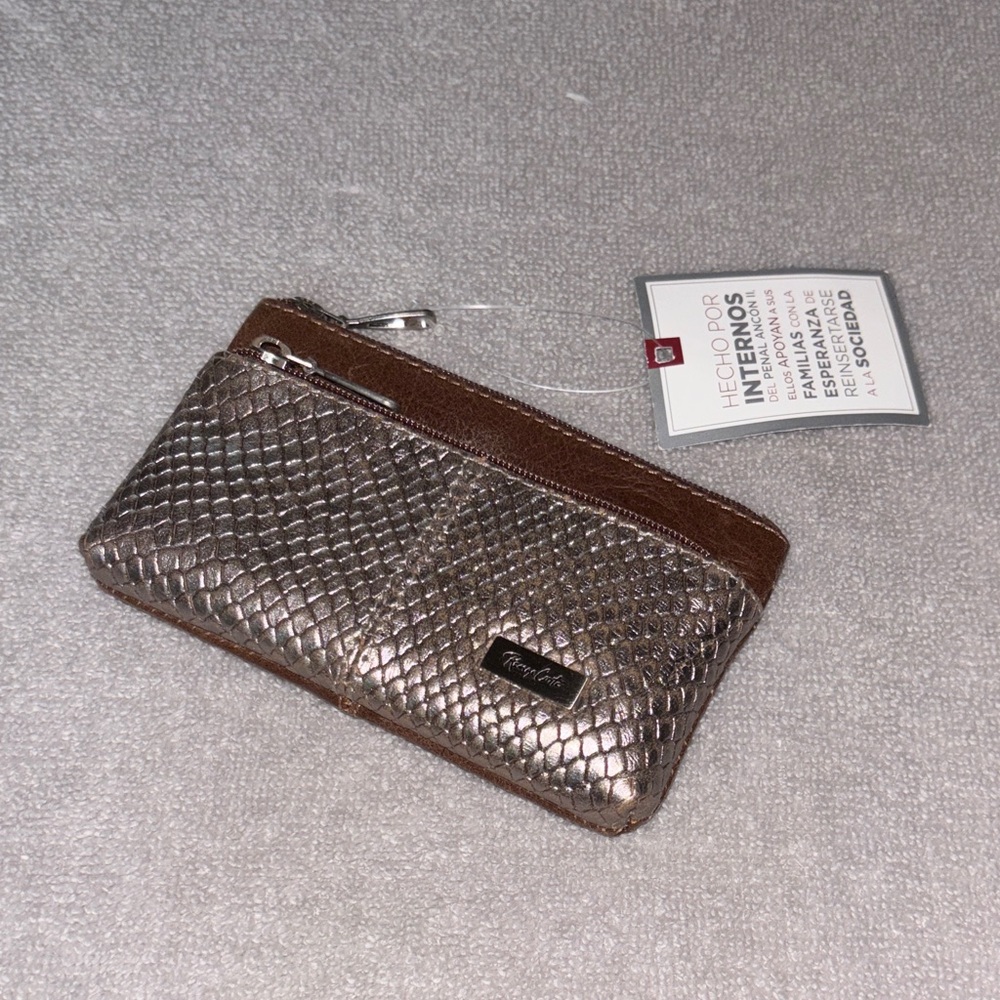 Metallic Textured Wallet